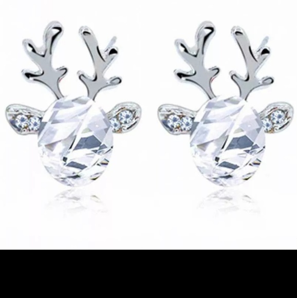 Reindeer earrings, Christmas earrings, jewelry - Picture 2 of 3